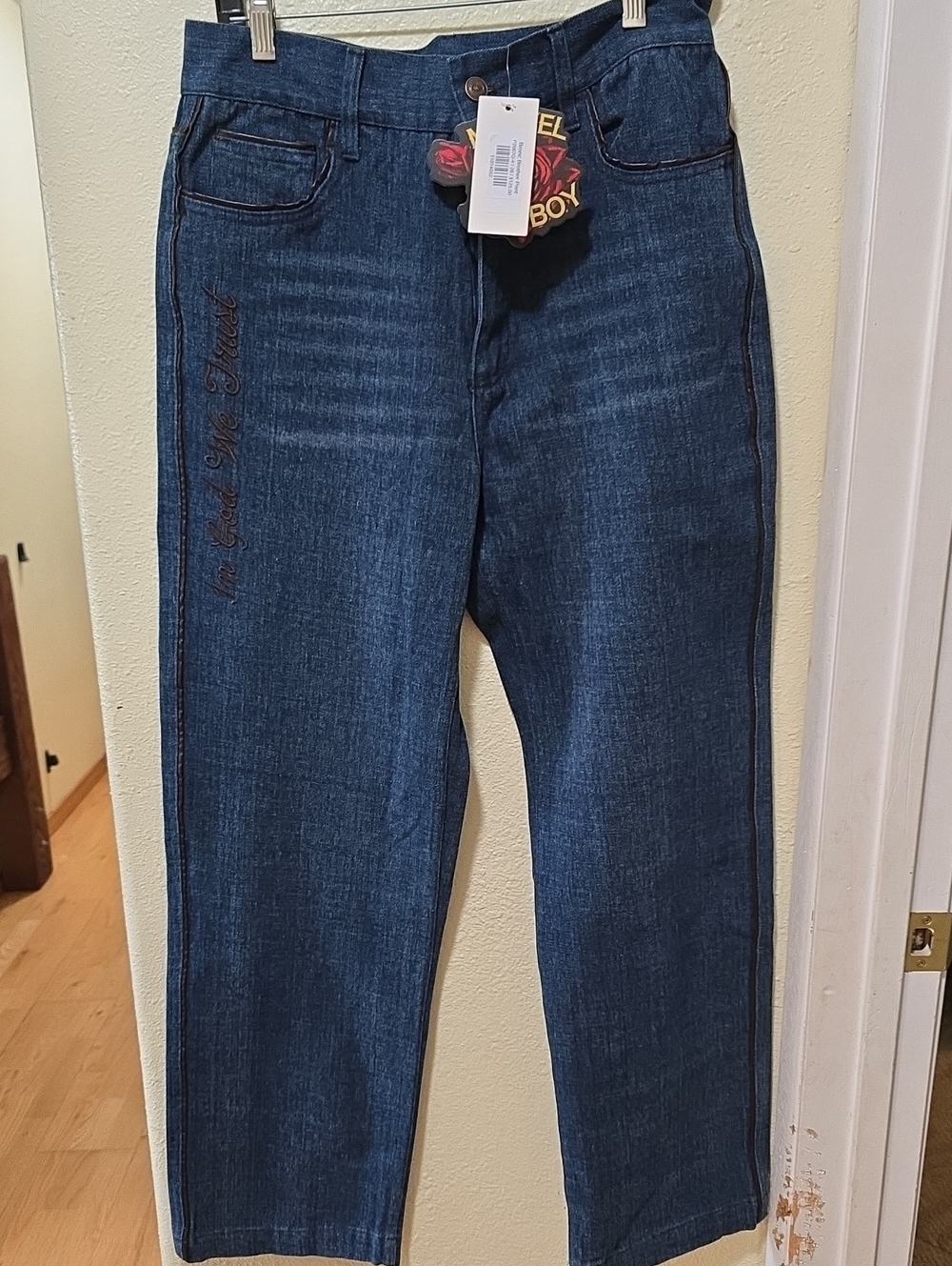Rodeo Quincy Bronc Brother Pant Straight Leg Jeans - Embroidered Side Detail